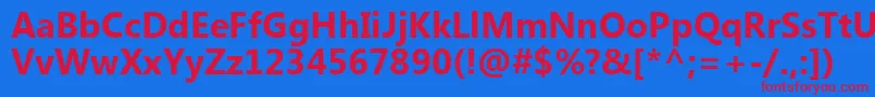 SegoeUiРџРѕР»СѓР¶РёСЂРЅС‹Р№ Font – Red Fonts on Blue Background