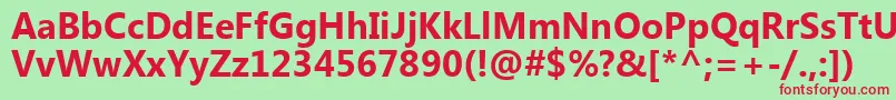 SegoeUiРџРѕР»СѓР¶РёСЂРЅС‹Р№ Font – Red Fonts on Green Background