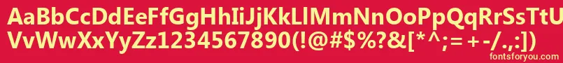 SegoeUiРџРѕР»СѓР¶РёСЂРЅС‹Р№ Font – Yellow Fonts on Red Background