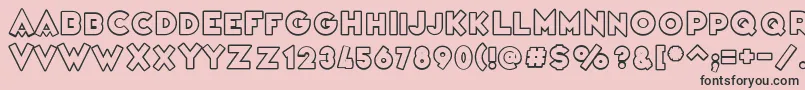 VarietРІCasino Font – Black Fonts on Pink Background