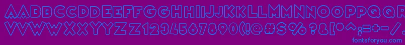 VarietРІCasino Font – Blue Fonts on Purple Background