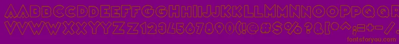 VarietРІCasino Font – Brown Fonts on Purple Background