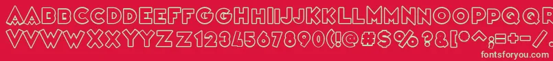 VarietРІCasino Font – Green Fonts on Red Background