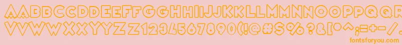 VarietРІCasino Font – Orange Fonts on Pink Background