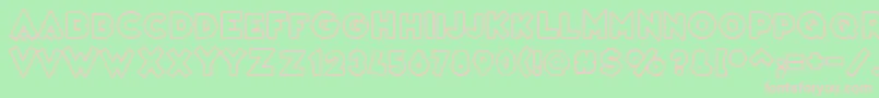 VarietРІCasino Font – Pink Fonts on Green Background