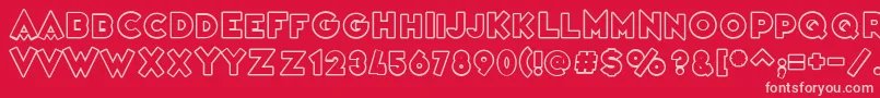 VarietРІCasino Font – Pink Fonts on Red Background