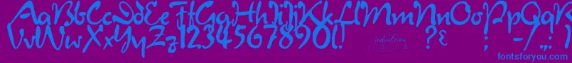 More about JulietRegular Font JulietRegular Font – Blue Fonts on Purple Background