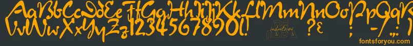More about JulietRegular Font JulietRegular Font – Orange Fonts on Black Background