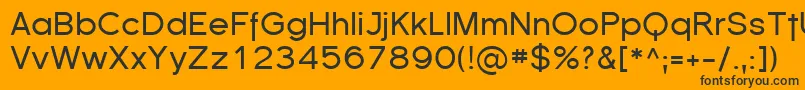 Шрифт Florsn01 – чёрные шрифты на оранжевом фоне