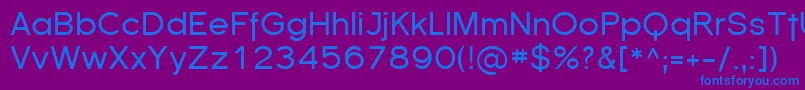 Florsn01 Font – Blue Fonts on Purple Background