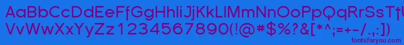 Florsn01 Font – Purple Fonts on Blue Background