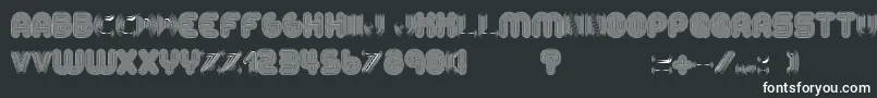 AltRetroRegular Font – White Fonts on Black Background