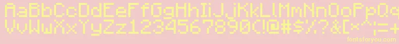 More about Minecraft1.1 Font Minecraft1.1 Font – Yellow Fonts on Pink Background