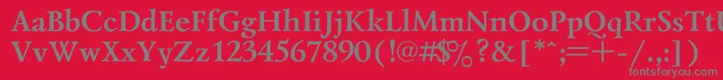More about LazurskiBold Font LazurskiBold Font – Gray Fonts on Red Background