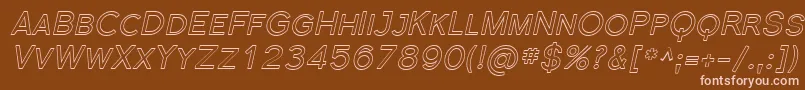 Шрифт Florsn40 – розовые шрифты на коричневом фоне