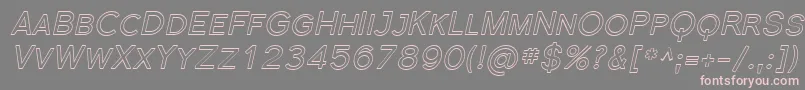 Florsn40 Font – Pink Fonts on Gray Background