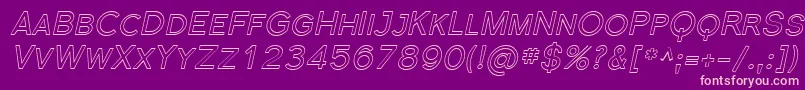 Florsn40 Font – Pink Fonts on Purple Background