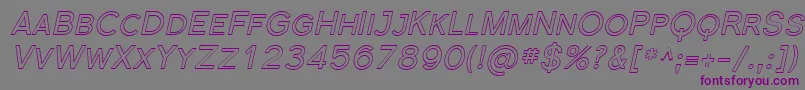 Florsn40 Font – Purple Fonts on Gray Background