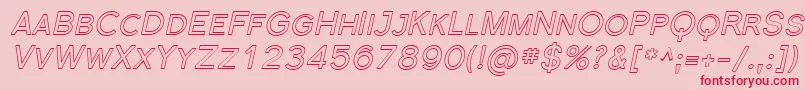 Florsn40 Font – Red Fonts on Pink Background