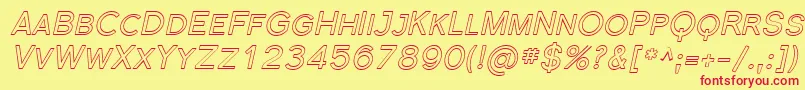Florsn40 Font – Red Fonts on Yellow Background