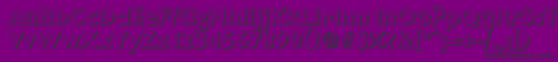 ChantillyshadowBold Font – Black Fonts on Purple Background