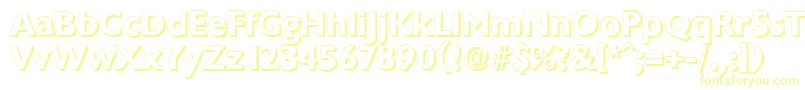 ChantillyshadowBold-Schriftart – Gelbe Schriften