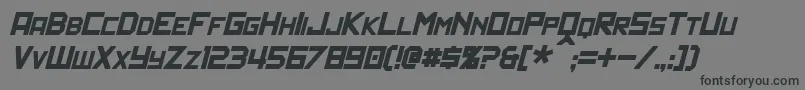 PolitikItalic Font – Black Fonts on Gray Background