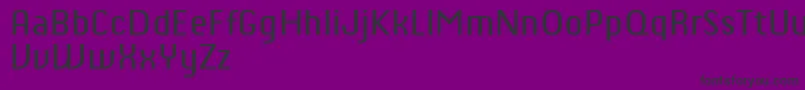 ChiqReducedRegular-Schriftart – Schwarze Schriften auf violettem Hintergrund