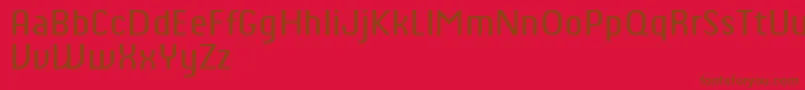 ChiqReducedRegular Font – Brown Fonts on Red Background