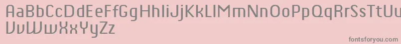 ChiqReducedRegular Font – Gray Fonts on Pink Background
