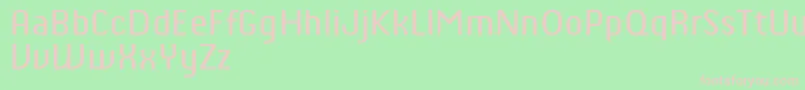 ChiqReducedRegular Font – Pink Fonts on Green Background