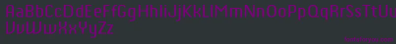 ChiqReducedRegular Font – Purple Fonts on Black Background