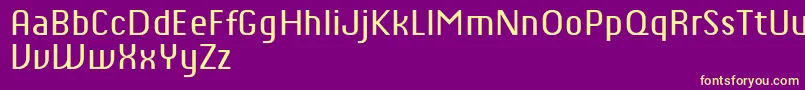 ChiqReducedRegular Font – Yellow Fonts on Purple Background