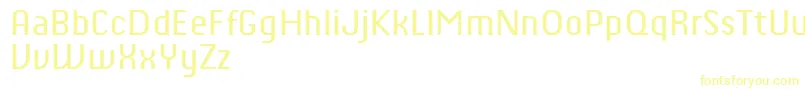 ChiqReducedRegular Font – Yellow Fonts on White Background