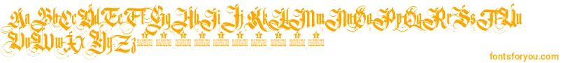 GermanikaPersonalUse Font – Orange Fonts on White Background