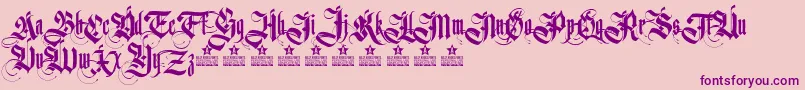 GermanikaPersonalUse Font – Purple Fonts on Pink Background