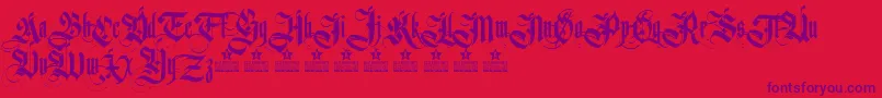 GermanikaPersonalUse Font – Purple Fonts on Red Background