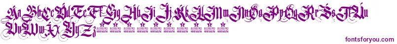 GermanikaPersonalUse Font – Purple Fonts on White Background