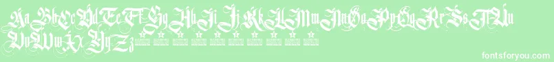 GermanikaPersonalUse Font – White Fonts on Green Background