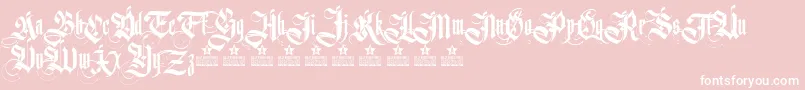 GermanikaPersonalUse Font – White Fonts on Pink Background