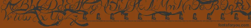 AdmirationPains Font – Black Fonts on Brown Background