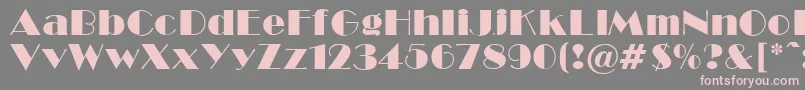 BroadwayNormal Font – Pink Fonts on Gray Background