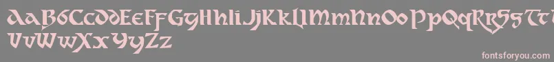 Dahaut ffy Font – Pink Fonts on Gray Background