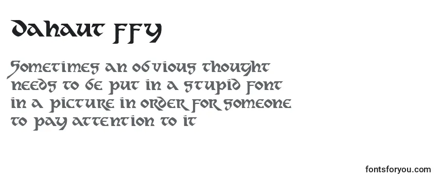 Dahaut ffy Font