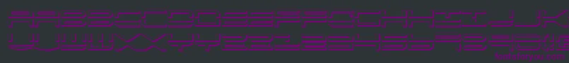 フォントQuickstrikeShadow – 黒い背景に紫のフォント