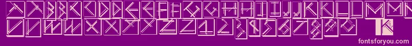 Mousestrokesinverseshadow Font – Pink Fonts on Purple Background