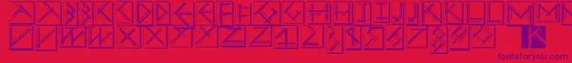 Mousestrokesinverseshadow Font – Purple Fonts on Red Background