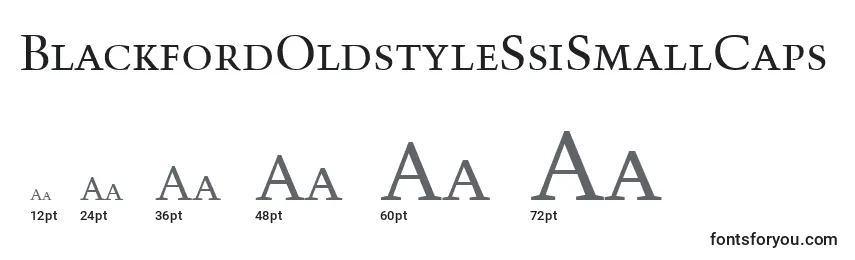 BlackfordOldstyleSsiSmallCaps Font Sizes