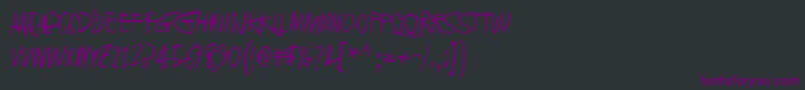 fuente 2016Bugs – Fuentes Moradas Sobre Fondo Negro