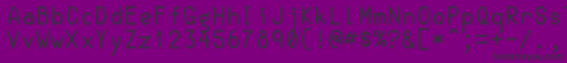 SemiCoderRegular Font – Black Fonts on Purple Background